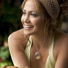 Photo of Jennifer Lopez in the movie Monster-in-Law wearing the original designer, Shari Wacks' Pineapple Quartz necklace