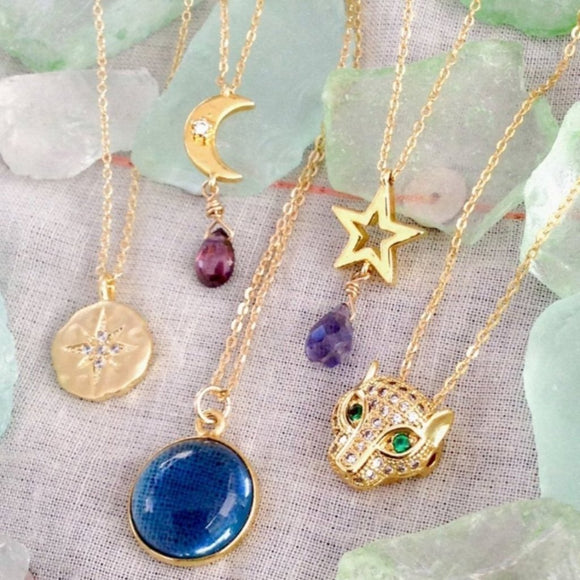 moon star panther quartz iolite