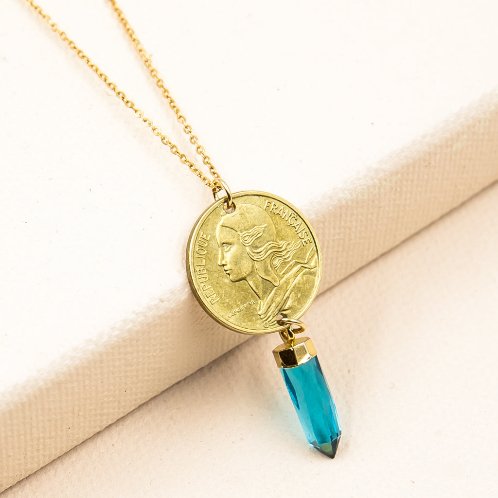 Freedom French Coin Necklace