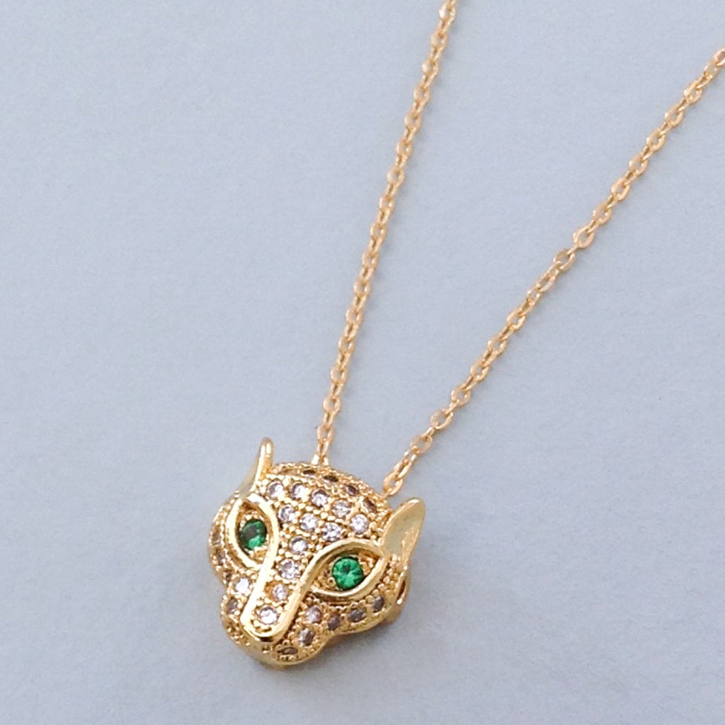Petite Panther Pendant Necklace