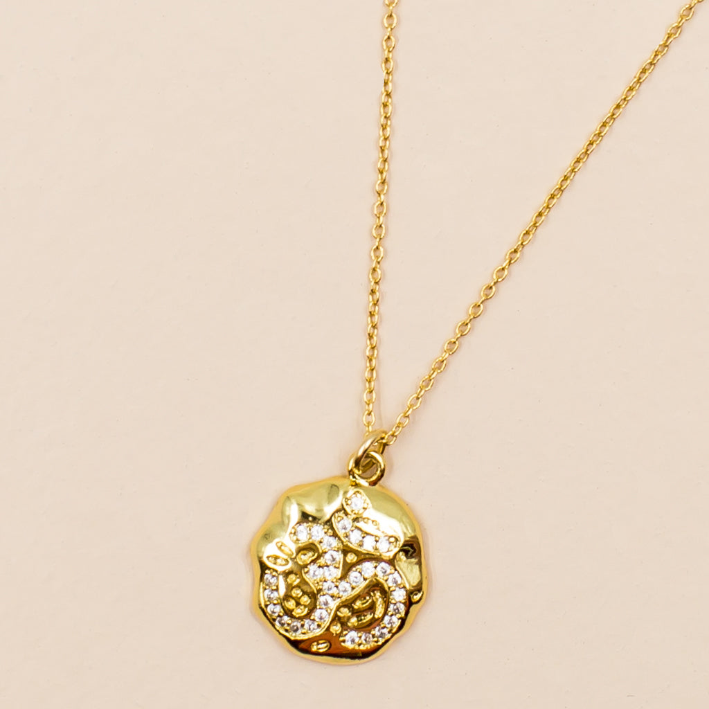 Om with Cubic Zirconia Necklace