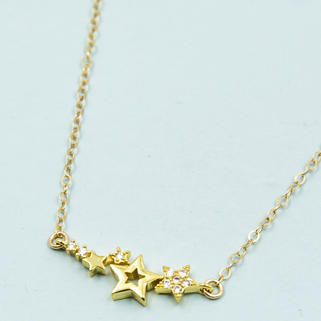 Sparkling Small Stars Necklace - Shari Wacks